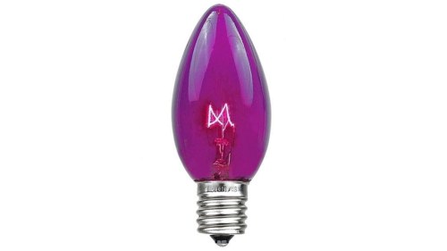 C7 Transparent Purple Replacement Bulb