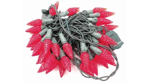 C6 LED Red Lights 60 Count