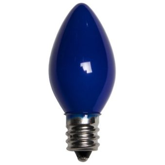 C7 Incandescent Ceramic Blue Replacement Bulb
