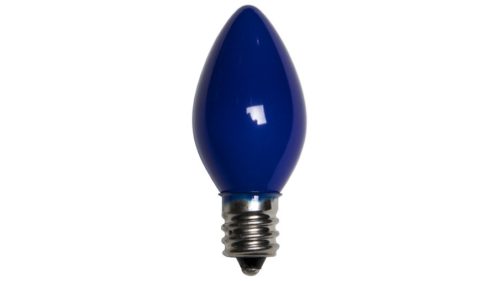 C7 Incandescent Opaque Blue Replacement Bulb
