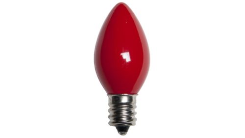 C7 Incandescent Opaque Red Replacement Bulb