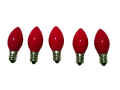 C7 Opaque Red Replacement Bulb Sold at Christmas Lights Creations
