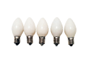 C7 Opaque White Replacement Bulb Sold at Christmas Lights Creations
