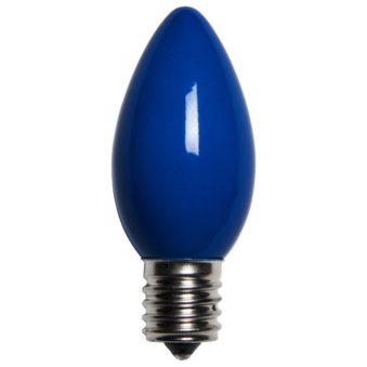 C9 Incandescent Opaque Blue Replacement Bulb