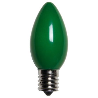 C9 Incandescent Opaque Green Replacement Bulb