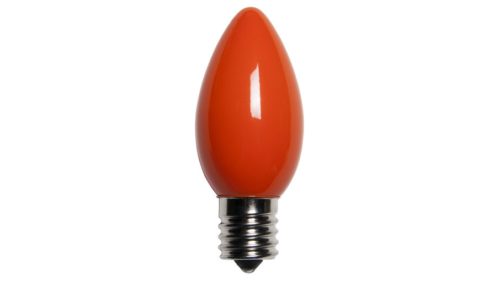 C9 Incandescent Opaque Orange Replacement Bulb