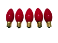 C9 Opaque Red Replacement Bulb Sold at Christmas Lights Creations