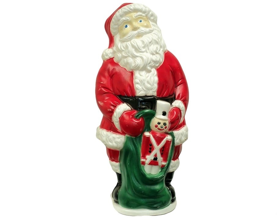 Grand Venture 38" Santa with Toy Soldier Christmas Blow Mold