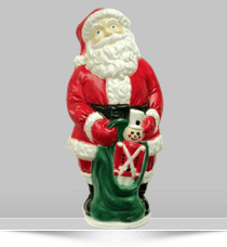 Grand Venture Santa with Toy Soldier Blow Mold Home Page Widget Image