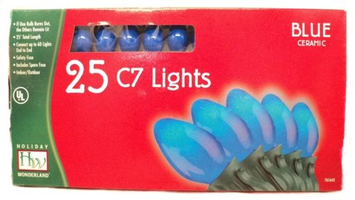 Noma C7 Opaque Blue Christmas Lights