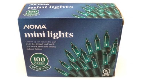Noma Green Mini Lights 100 Count Green Wire