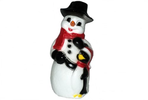 Union Products Snowman with Penguin Christmas Blow Mold