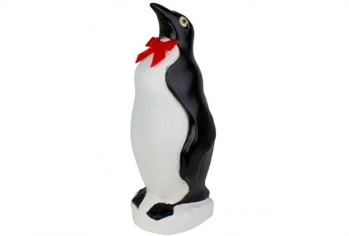 Union Products Penguin with Red Bow Christmas Blow Mold